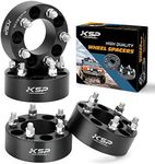 KSP 2inch Wheel Spacers 5x4.5 for Explorer Mustang Ranger, 50mm Thick 5x114.3mm Spacer with 1/2"-20 Thread Compatible With Chrokee Wrangler TJ XJ KJ KK ZJ, 4pcs 80.5mm Hub Bore Spacer without Hub Lip