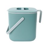 BLUE GINKGO Kitchen Compost Bin - 2.6 Litre Easy Clean Food Waste Bin for Kitchen with Handles | Countertop Compost Bin Kitchen Food Scrap Pail Bucket (Made in Korea) - Green