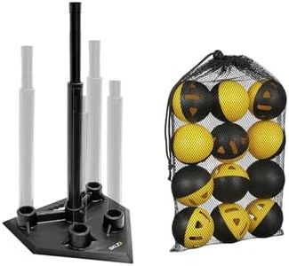 SKLZ 5-Position Tee and Impact Practice Balls 12 Pack Bundle, A Comprehensive Training Kit That Can Help You Improve Your Batting Skills.