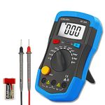 SURLABA Digital Capacitance Meter, XF-36D Capacitor Tester Measuring Range 0.1pF to 20,000uF, Capacitance Multimeter 1999 Display with LCD Backlight & Data Hold for Home, Industry, Fault Testing