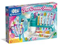 Clementoni 18779 Idea Creator Studio-Art and Crafts, Nail Gifts for Girls 6 Year, Personalised, Creative Toys, Stationary Pen Set for Kids