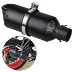 Rawsomes Universal 2” Slip on Motorcycles Exhaust Mufflers & Silencers Compatible with Grom ATV Dirt Street Bike Scooter Quad and Other Bikes Matt Black