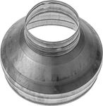 Repa Market 8" to 3" Inch Duct Reducer/Increaser – Galvanized Steel Vent Pipe Adapter HVAC & Dryer Vent Systems – Round Metal Coupling Connector for Exhaust Fans, Bathroom Ventilation, Kitchen Hoods