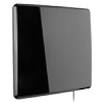 One For All 14432 HDTV Antenna Amplified Indoor Flat TV Antenna, 50 Mile Range -5 Feet Coaxial Cable - Black