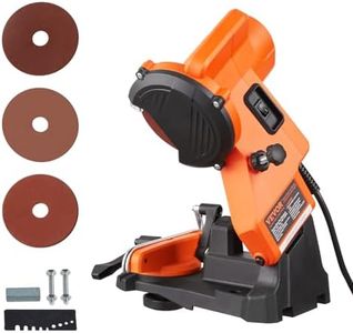 VEVOR Electric Chainsaw Sharpener, 140W Electric Saw Chain Blade Sharpener 5700RPM, Professional Bench Chain Saw Sharpening Tool with 3 Grinding Wheels Fit 0.25" to 0.404" Pitch Chains
