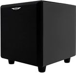 EARTHQUAKE Sound MiniMe DSP P8 8-inch Powered Subwoofer with DSP Control and SLAPS Passive Radiator Technology, Black