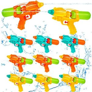 Leitee 12 Pieces Water Gun Outdoor Squirt Guns Indoor Party Water Pistol Summer Gifts for Boys Girls Adults Kids Swimming Pool Beach Bath, Multicolor