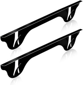 Upgrade 316 Stainless Steel Stove Gap Covers (2 Pack, 23.4”, Black), Heat-Resistant Stove Gap Filler for Kitchen Counter and Stovetop, Range Trim Kit Oven Gap Guard Between Stove and Counter