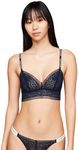 Tommy Jeans Women Bralette Stretch, Blue (Dark Night Navy), XL