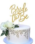 Bride to Be Cake Topper - Gold Brid