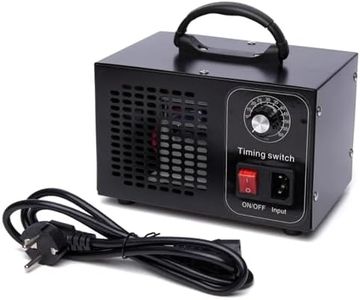 Ozongenerator 60,000mg/Std Ozongerät, O3 Ozongenerator Auto Ozon Luftreiniger mit 60Min Timer bis zu für Wohnung, Klima Desinfektion Reiniger Auto Ozone Generator (Schwarz)