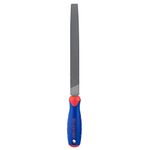 WORKPRO W051002 10 in. Flat File – Durable Steel File to Sharpen Tools and Deburr, Comfortable Anti-Slip Grip, Double Cut – Tool Sharpener for Professionals and DIY (Single Pack)