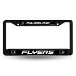 Rico Industries NHL Philadelphia Flyers Standard Black Chrome License Plate Frame