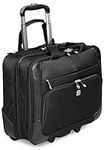 Tassia Hand Luggage - Wheeled Laptop Bag - 15.6 Inch Laptop Case with Padded Compartment - 2 Wheel Laptop Trolley Bag for Men & Women - Roller Case Cabin Flight Briefcase for Travel or Business