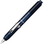 Platinum Fountain Pen Curidas Retractable Fountain Pen Abyss Blue Extra Fine Point Knock Type Fountain Pen PKN-7000#50-EF 5.5 x 0.56 in