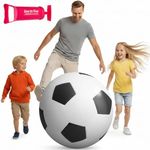 WALIKI Jumbo Soccer Ball | Giant and Inflatable | Huge 30" in Diameter - Durable Massive Soccer Ball | Pump Included