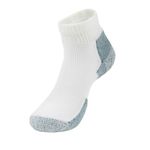 Thorlos Unisex JMX Running Thick Padded Ankle Sock, White (3 Pack), Large