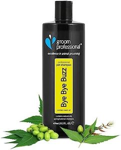 GROOM PROFESSIONAL Bye Bye Buzz Dog Shampoo - Flea Shampoo for Dogs - Dog Shampoo for Itchy Skin - Conditions & Soothes Skin - Relieves Skin Irritations - Deep Cleansing Formula, 450ml
