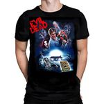 Evil Dead Movie Poster Mens T-Shirt Black Cotton Classic Horror Film Graphic Tee Shirt