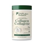 Great Lakes Wellness Collagen Peptides Powder - Unflavored - Quick Dissolve Hydrolyzed, Hormone & Antibiotic Free, Non-GMO, No Preservatives - 454g