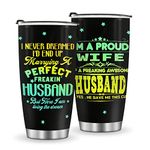 Jekeno Valentines Day Gifts for Wife Women Anniversary Birthday Gift for Wife from Husband, Christmas Mothers Day Present for Wife Her, Tumbler Cup Travel Coffee Mug