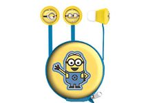 Lexibook Universal Despicable Me Minions Stereo Headphones, ear-tips included, 3.5mm jack, mic integrated, Blue/Yellow, HP008DES