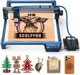 SCULPFUN S30 Pro 10W Engraver with Automatic Air Assist Pump & Nozzle, Higher Accuracy Engraving Machine, World's Largest 935 * 905mm Expandable Area, 10x Service Life