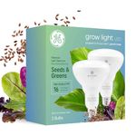 GE Lighting BR30 Full Spectrum LED Grow Light Bulb for Indoor Plants - 9W, Full, Balanced Lighting for Seeds & Greens, 2-Pack