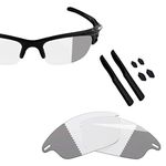 BlazerBuck Anti-salt Replacement Lenses & Sock Kit for Oakley Fast Jacket OO9097- Clear Black Photochromic