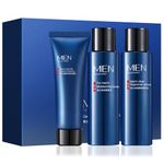 Mens Facial Kit,Hydrating Mens Gifts Set,Mens Face Moisturizer Wash Facial Lotion Kit