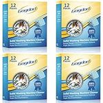 48Pcs Washing Machine Cleaner Effervescent Tablets, Eco-Friendly Solid Washer Deep Cleaning Tablet, Triple Decontamination Remover for Front and Top Load Washers