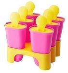 CHOSIGT Ice Lolly Lollipop Maker, Makes 6 Lollies. Choose in Pink or Blue (PINK)