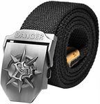 Ayliss Men's Canvas Web Belt Danger