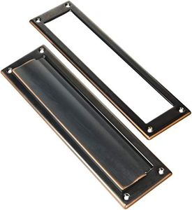 Gibraltar Mailboxes MS00RC03 Door Mail Slot, Rubbed Bronze