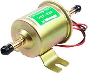 12V Universal Low Pressure Transfer Inline Electric Fuel Pump for Lawn Mower Carburetor Gas Diesel Engine 2.5-4psi HEP-02A