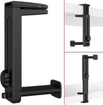 2 in 1 Headphone Stand&Headphone Hanger,Klearlook (Dual-Purposed) (360 Degree Rotatable) Spring-loaded Clamp&Height Adjustable Earphone Clip Under Desk/On Desk Headset Holder Mount Headset Display