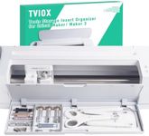 TVIOX Tool Storage Insert Compatible with Cricut Maker 3 & Maker, Drawer Weeding Tools Kit Tray, Blades Housing Quickswap Tip Accessories Organizer, White (Blades Housing and Tools not Included)