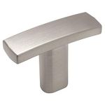 Cosmas® 2363SN Satin Nickel Subtle Arch Cabinet Hardware Handle Knob 1-716'' Overall Length - 25 Pack