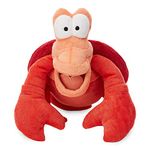 Disney Store Official Sebastian Soft Toy, Little Mermaid, 15cm/5”, Cuddly Toy Made with Soft-Feel Fabric with Embroidered Features and a Shimmery Finish, Suitable for All Ages