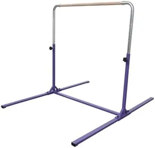 Tumbl Trak Adjustable Home Jr Kip Bar, Gymnastics Training Bar for Home and Gym, Purple