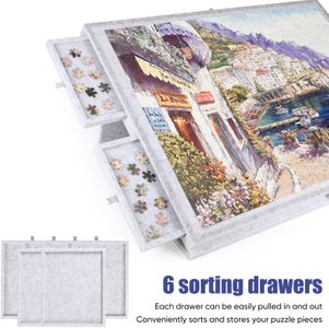 Ruication Tilting Jigsaw Puzzle Board – Adjustable Tabletop Organizer