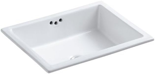 KOHLER K-2330-0 Kathryn Under-Mount Bathroom Sink, White