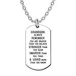 lauhonmin Dog Tag Necklace for Men 