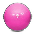 Bosu Pro Multi Functional Home Gym 26 Inch Full Body Balance Strength Trainer Ball Equipment with Guided Workouts and Pump, Pink