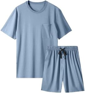 BAMBOO COOL Mens Pajama Set Lightweight Sleepwear Pjs