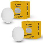 Jaquar 6W LED Gem Trimless Round Surface Mount Down Light | No False Ceiling Required | Cool Day Light (6500K) | (Pack of 2)