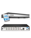 ZOSI DVR for Security Camera,H.265+ Full 1080P Video Recorder with Remote View,Motion Detection,16 Channel Hybrid 4-in-1 Surveillance CCTV DVR for 960H,CVI,TVI,AHD Home Cameras System(2TB Hard Drive)