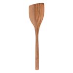 Tovolo 81-29279 Wooden Angled Turner Spatula Kitchen Cooking Utensil, Olivewood, One