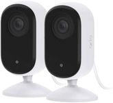 Arlo Essential 2K Wi-Fi Indoor Security Camera, 2K Video, Night Vision, Motion Detector, Siren, Arlo Secure Plan Trial, Set of 2