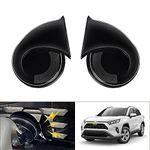 Autorder Custom Fit for Car Horn Kit Toyota RAV4 2023 2022 2021 2020 2019 Accessories 12V Snail Horn Waterproof High Low Tone Car Trumpet Replacement (Black)